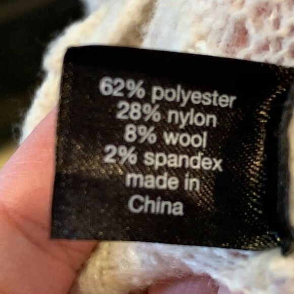 Lane Bryant oatmeal basket weave cowl neck short sleeve tunic sweater 14/16 - Picture 5 of 7